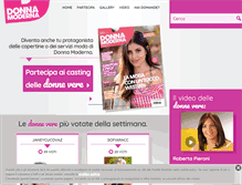 Tablet Screenshot of casting.donnamoderna.com